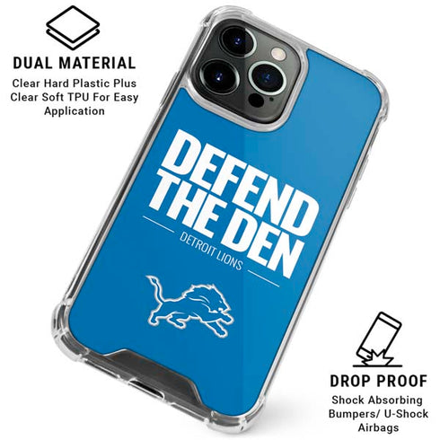 NFL Detroit Lions Team Motto iPhone 16 Pro Clear Case